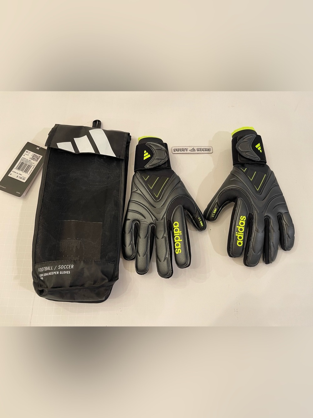 Men’s Adidas Copa Pro Soccer Goalkeeper Gloves Black